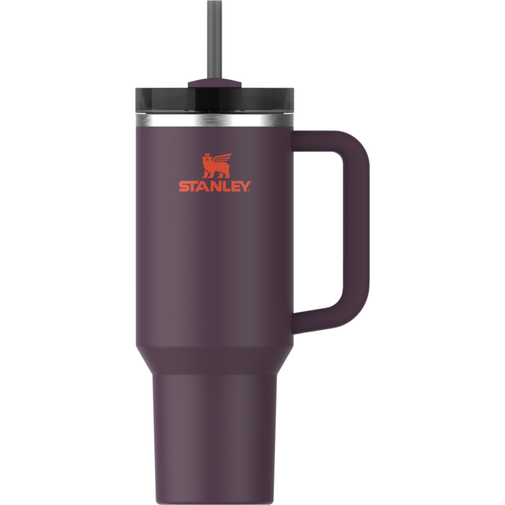 Термос чаша със сламка Stanley, The Quencher H2.O FlowState Tumbler, 1.2 л, 10-11824-155, Тъмнолилав