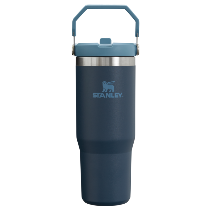 Термос чаша Stanley със сгъваема сламка IceFlow Flip Straw Tumbler, 0,89 л, 10-09993-536, Син