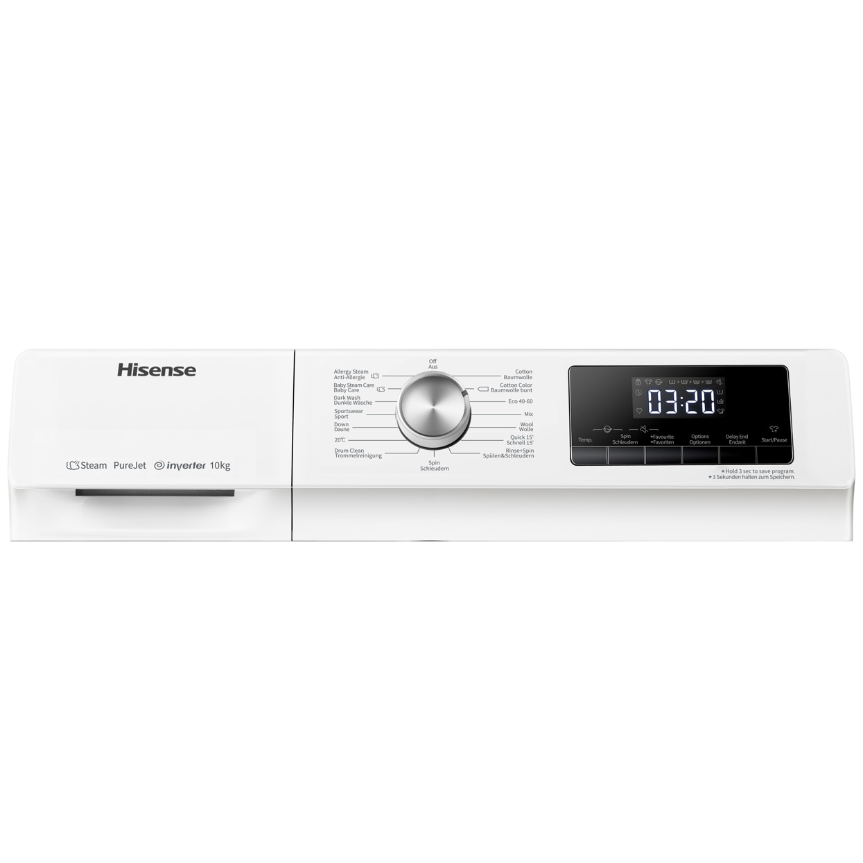 Masina de spalat rufe Hisense WFQA1014EVJM, 10 kg, 1400 U