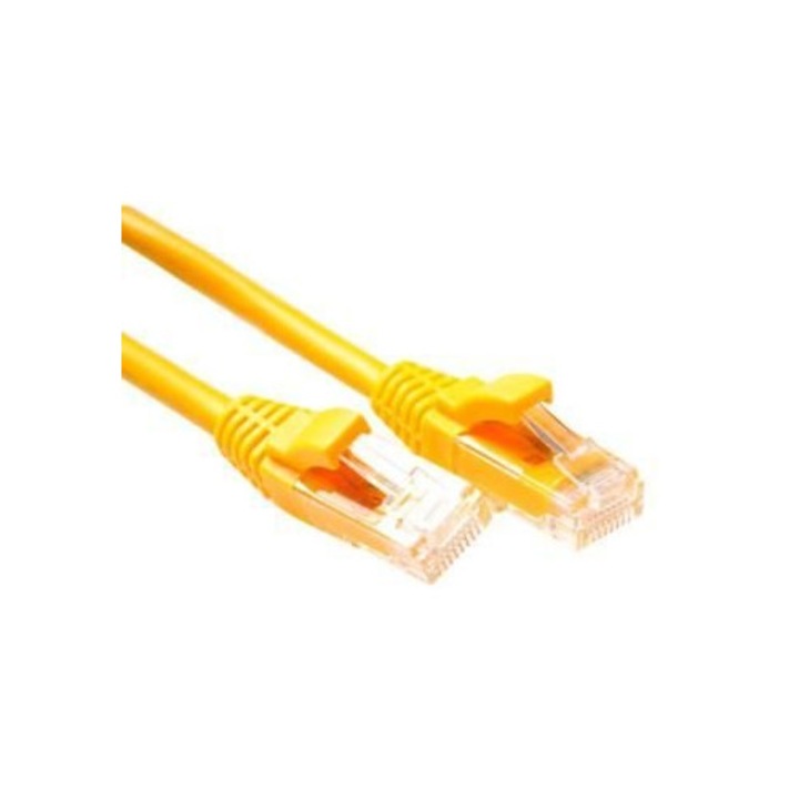 ACT CAT5e U-UTP Patch Cable 2m Yellow, 249650, Hálózati kábelek