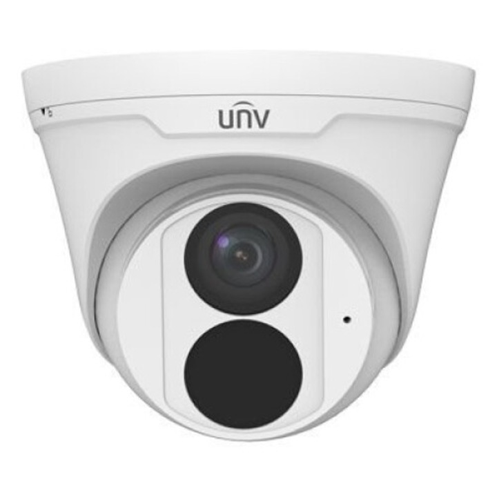 Куполна камера Uniview Easy 4MP, 2.8 мм фиксиран обектив, микрофон (H серия), 246602, IP камера