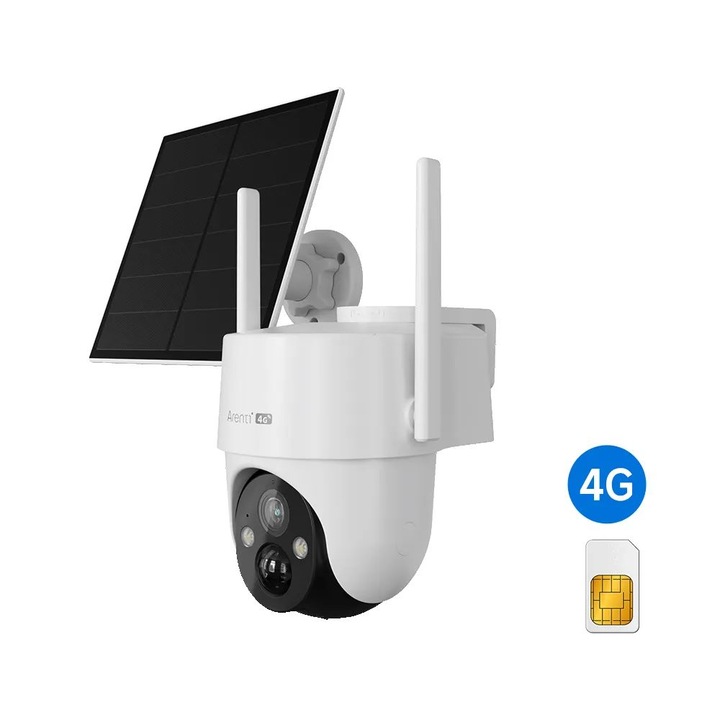 Laxihub Arenti GO3G + SP2 2K 3MP 4G външна PIT камера за сигурност с батерии, 248890, охранителна камера