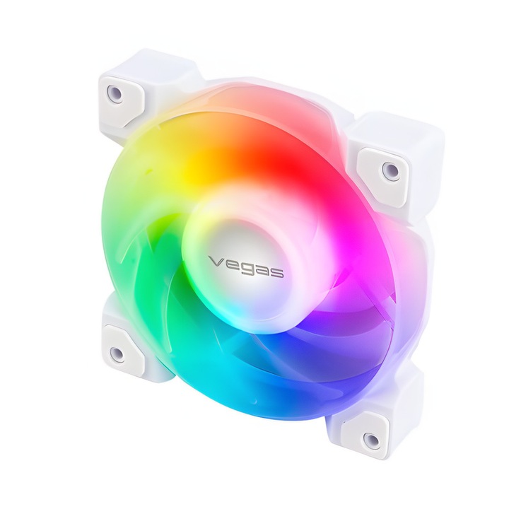 Ventilator Akasa Vegas A12 Addressable-RGB - 120 mm Alb