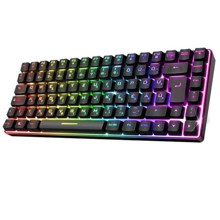 Tastatură mecanică wireless Keychron J4, RGB, alb, 80%