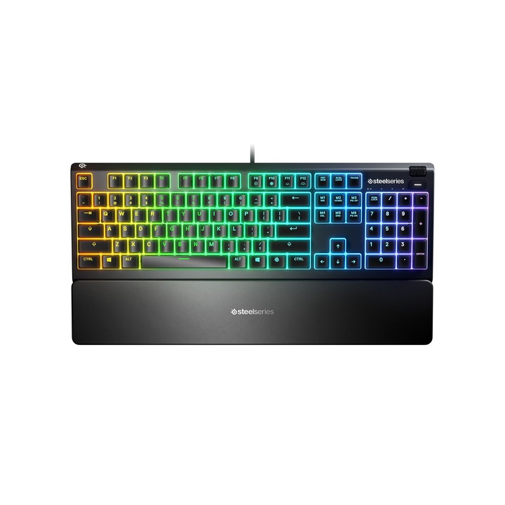 Steelseries Apex 3 Gamer Keyboard Black US, 148288, Billentyűzet