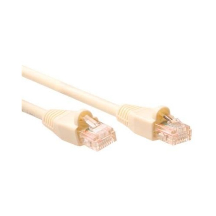ACT CAT5e U-UTP Patch Cable 0,5m Ivory, 248682, Hálózati kábelek