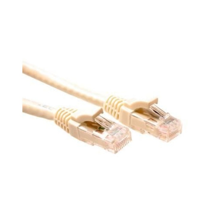 ACT CAT5e U-UTP Patch Cable 2m Ivory, 247435, Hálózati kábelek