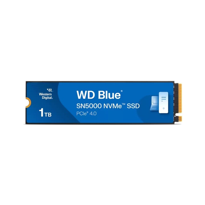 SSD M.2 1 TB Western Digital SN5000, 2280, 5150 MB/s írás, 4900 MB/s olvasás, kék