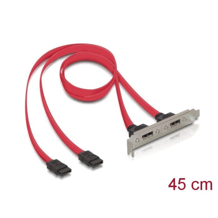 DeLock Задна платка 2x SATA към 2x eSATA, 53875, Разширителна карта
