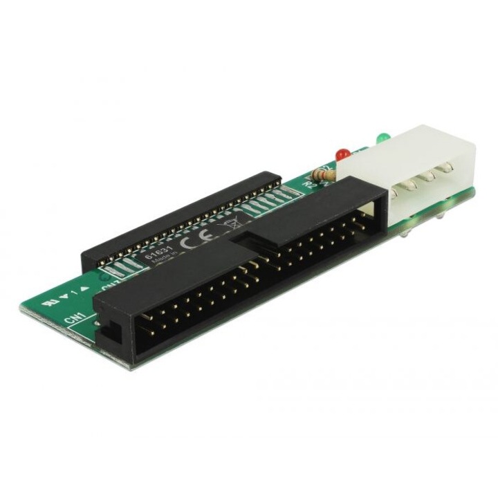DeLock Adapter 3,5“ IDE 40pin > 2,5“ IDE HDD/SSD 44pin, 27213, Bővítőkártya