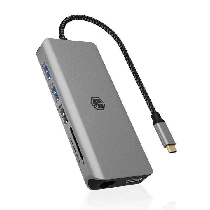 Raidsonic 12-в-1 USB Type-C докинг станция с PD до 100W, 237679, Аксесоар за лаптоп