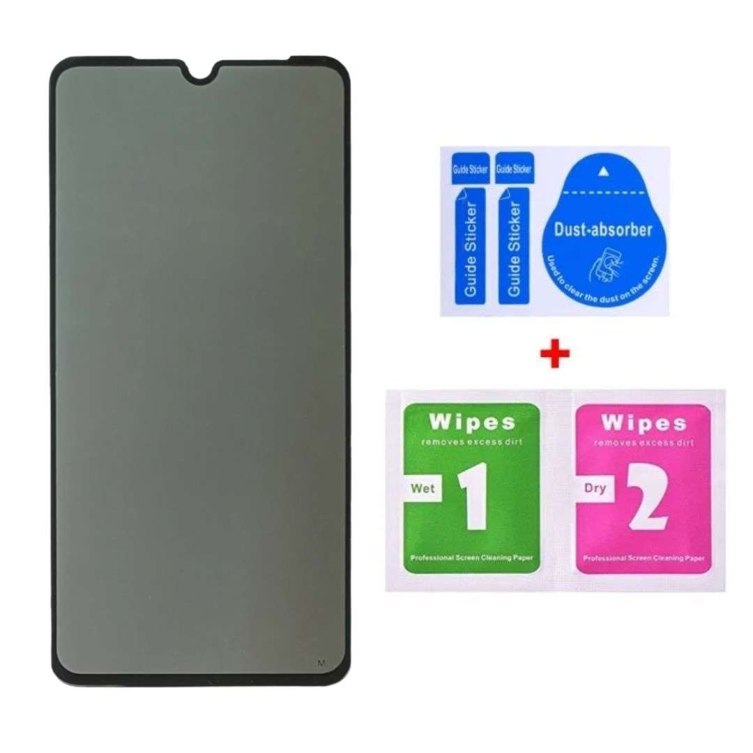 Folie sticla privacy pentru Samsung Galaxy A12 - Full glue