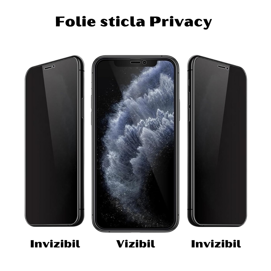 Folie sticla privacy pentru Oppo A78 5G - Full glue