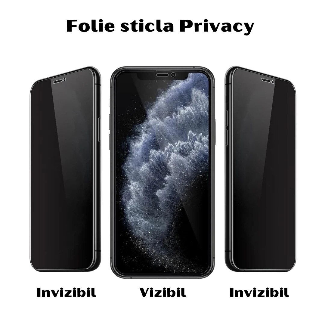 Folie sticla privacy pentru Samsung Galaxy A52 5G - Full glue