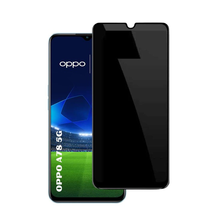 Folie sticla privacy pentru Oppo A78 5G - Full glue