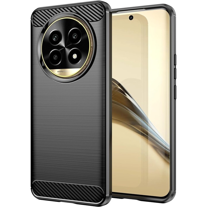 Кейс за Realme 13 Pro / 13 Pro+ Carbon Liquid Silicone черен