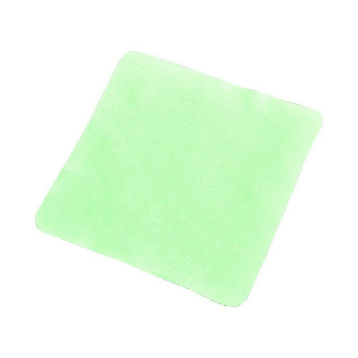 Laveta din microfibra pentru ochelari, 17 x 14 cm, Verde