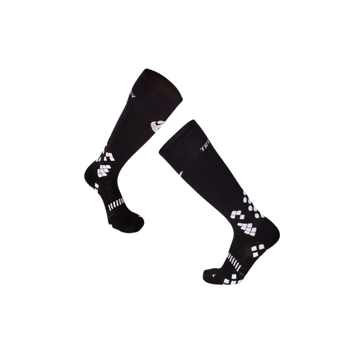 Компресивни чорапи с дължина до коляното за спортни дейности, Черен