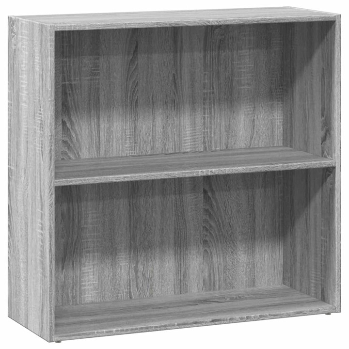Biblioteca vidaXL, gri sonoma, 80x30x77 cm, lemn prelucrat, 12.65 kg