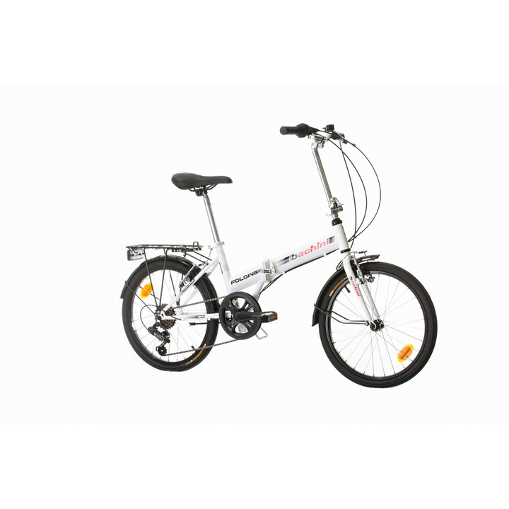 Велосипед BACHINI FOLDING, Бяло/червено