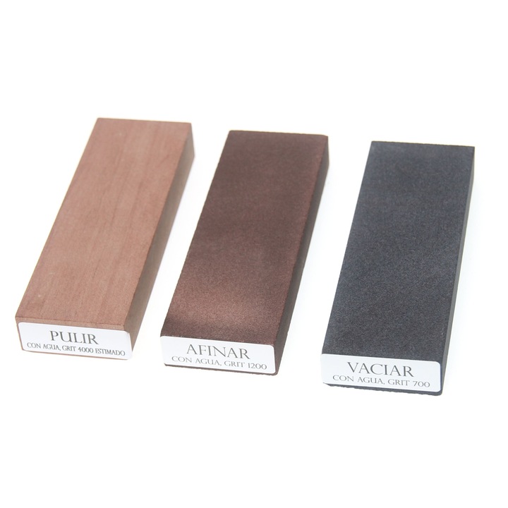 Kit Piatra Naturala Ascutit Cutite 700/1200/4000 Albainox 21209