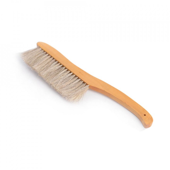 Perie cu 3 randuri de par cu maner ondulat