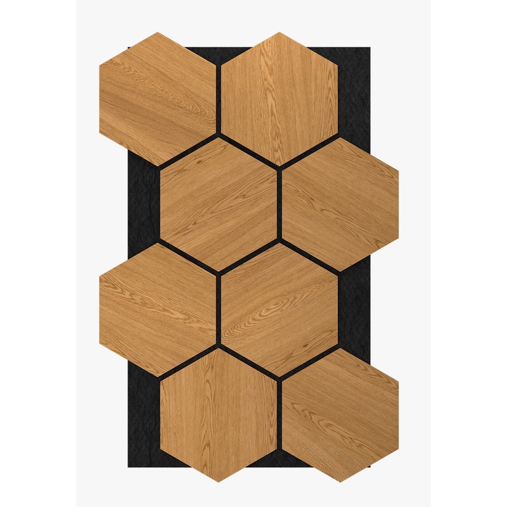 Декоративен акустичен панел - LAN 601 - 87, 2 X 57, 9 X 1 cm