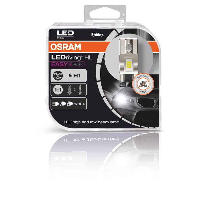 Комплект от 2 броя LED H1 Osram LEDdriving HL Easy