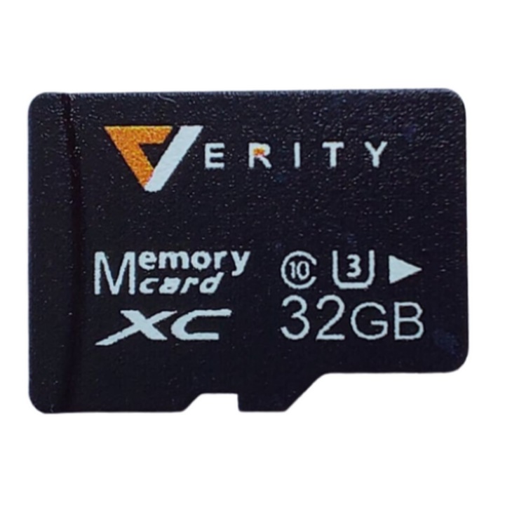 Card de memorie micro SD Verity, capacitate 32 GB, class 10, U3