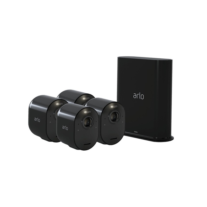 Kit supraveghere video Hikvision 5MP, cu 3 camere 5MP de exterior/interior MK475