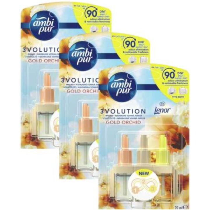 Reserve Febreze 3Volution Gold Orchid légfrissítő, 3x20ml