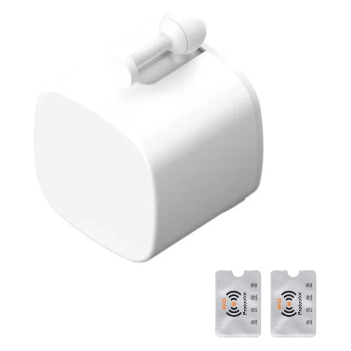 Buton Inteligent Bluetooth Tuya pentru Casa, Fingerbot- Control de la distanta prin Smart Life, Google Assistant, Amazon Alexa, Smart Home, Alb, 2 Protectii Rfid, UnderShop®