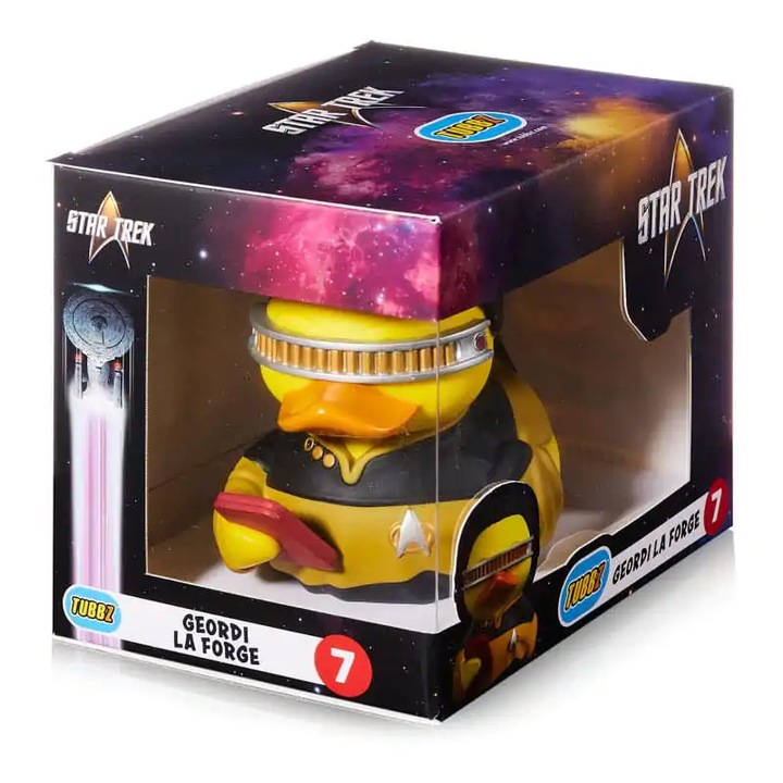 Numskull Tubbz Star Trek - Geordi La Forge Gumikacsa figura 10 cm (NS4604)