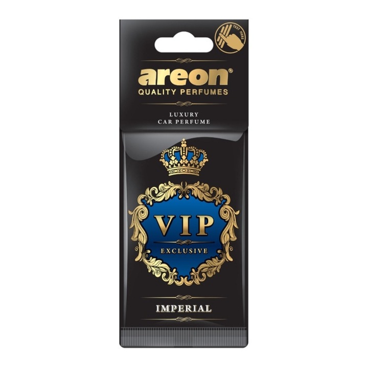 Odorizant auto, card, Areon VIP Exclusive, Imperial, 19 x 7.5 x 0.5 cm