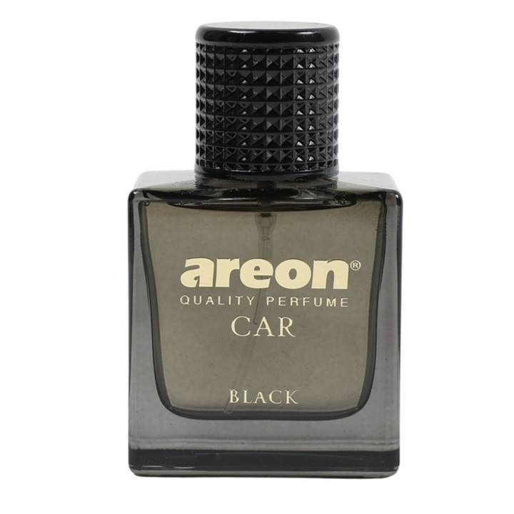 Ароматизатор за кола, Areon Quality Perfumes, черен, 50 мл