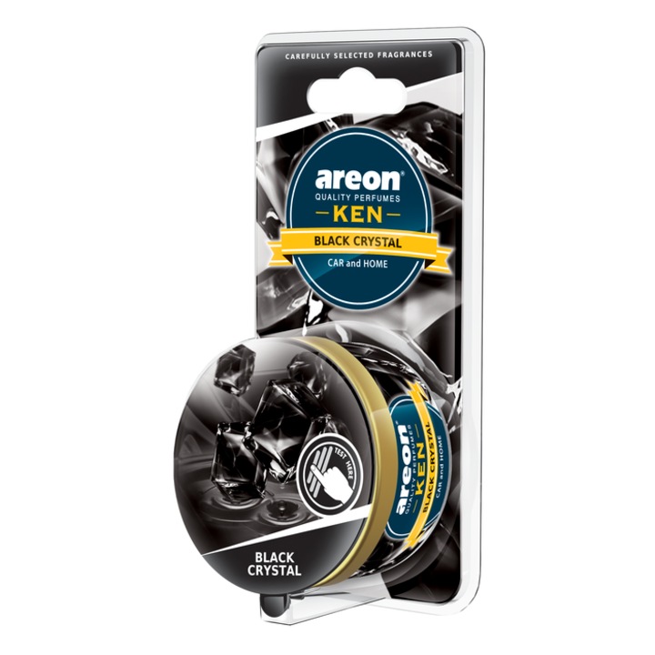 Odorizant auto, conserva, Areon Ken, Black Crystal, 17 x 8 x 4 cm