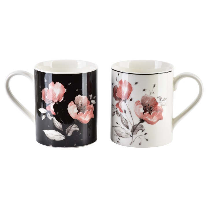 Set 2 Cani, Affekdesign By Mondex, 400ml, Portelan, Multicolor