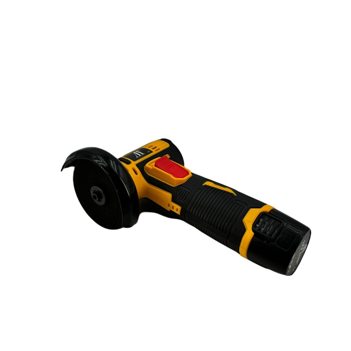 Mini Polizor Flex Unghiular Portabil, AT PERFORMANCE®, 2 acumulatori 12V, 750W, 1500 mAh, 19500 rpm, 2 discuri 76 mm, Autonomie Mare, Portocaliu/Negru