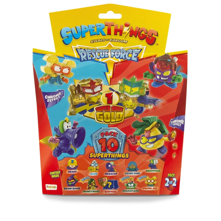 Superthings Rescue Force, Комплект от 10 фигурки, Опаковка от 2/2, 24,5 x 20 x 5,5 cm