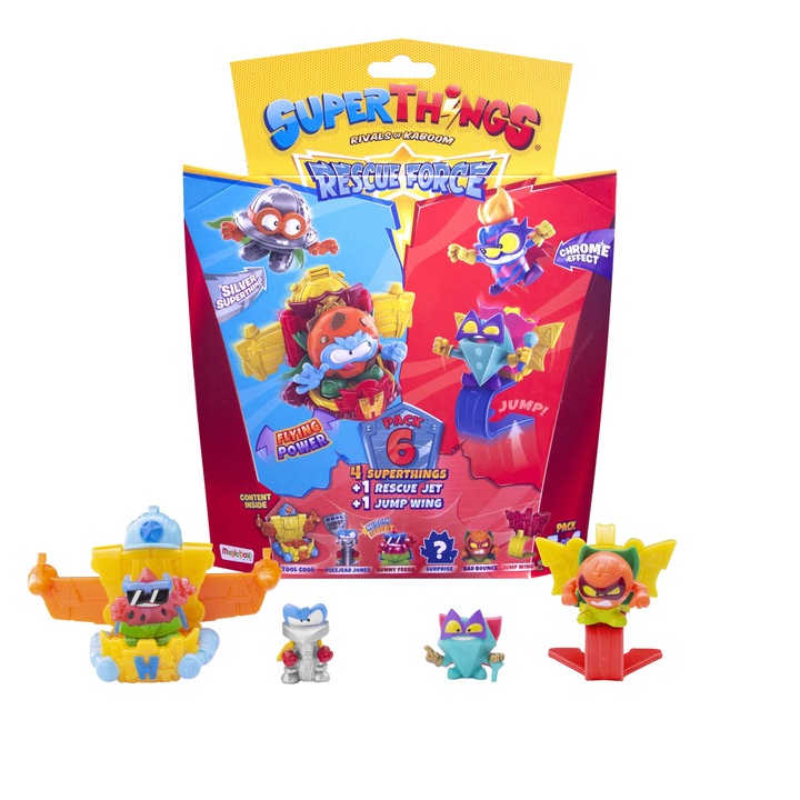 Set 4 figurine Superthings Rescue Force, Pachet 5/6
