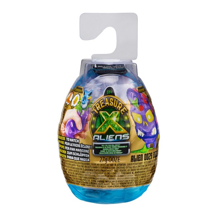 Figurina surpriza Treasure X - Vanatori de extraterestri, Mini oua extraterestre 9 cm