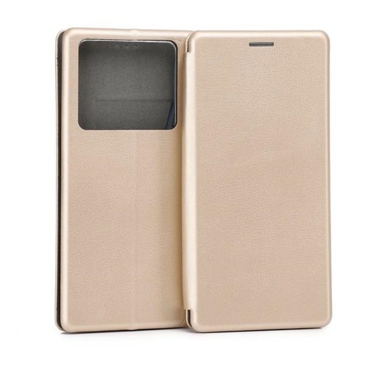 Husa telefon Beline Etui Book Magnetic, aurie, cu inchidere magnetica si compartimente pentru carduri, pentru Infinix Note 40 Pro