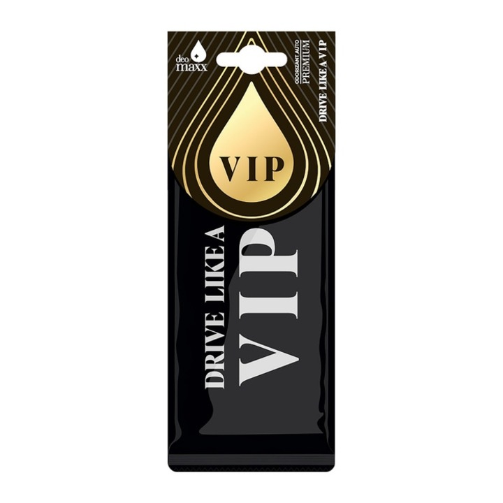 Odorizant auto, card, Deo Maxx, Drive like a VIP, 7.5 x 19.5 x 3 cm