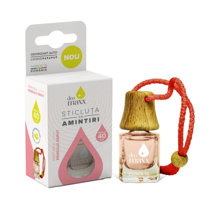 Odorizant auto, sticluta, Deo Maxx, Primul Sarut, fructat, 5 ml