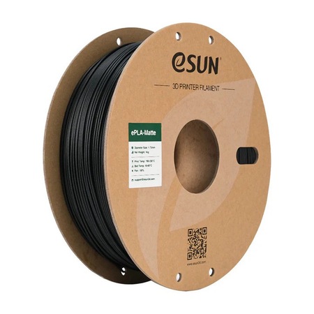 Filament eSUN ePLA - Matte 1.75 Deep Black 1Kg - eMAG.ro