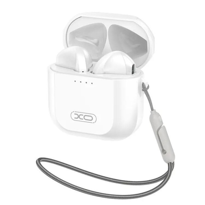 XO-X24 Vezeték nélküli fülhallgató, Bluetooth 5.3, TWS, 300 mAh kapacitás, ergonómikus kialakítás, 4 órás autonómia, fehér