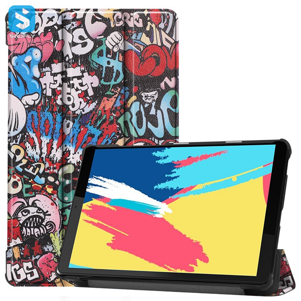 Husa pentru Lenovo Legion Tab Gen 3 2025 8.8 inch tip stand functie sleep/wake-up si inchidere magnetica, protectie 360 - Graffiti