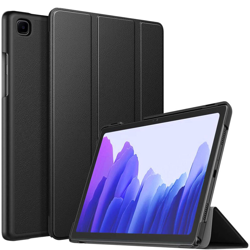 Husa pentru tableta Samsung Galaxy Tab A7 Lite, Fold Pro, Negru, 360° protectie, design modern
