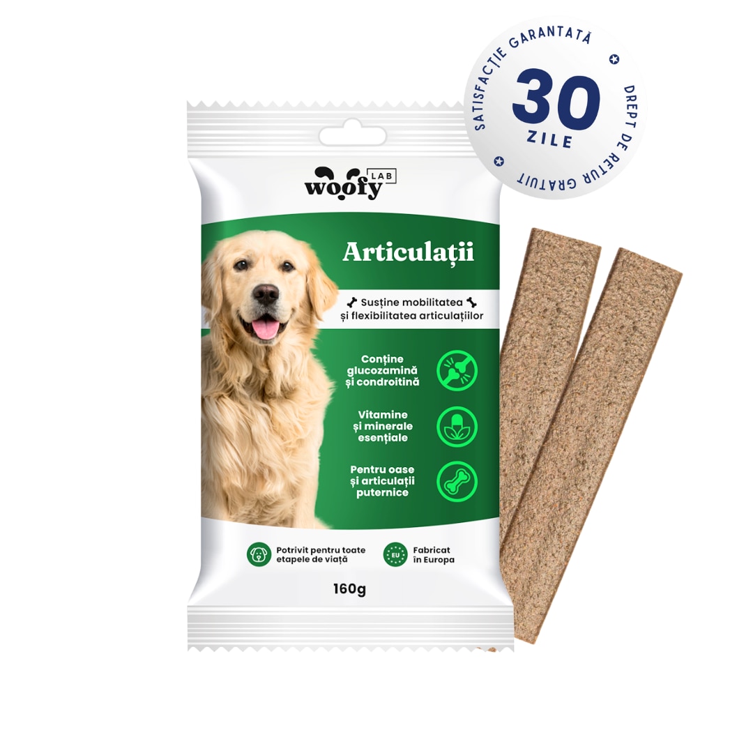 WoofyLab Joint Treats – Glucozamină, Colagen, Omega 3