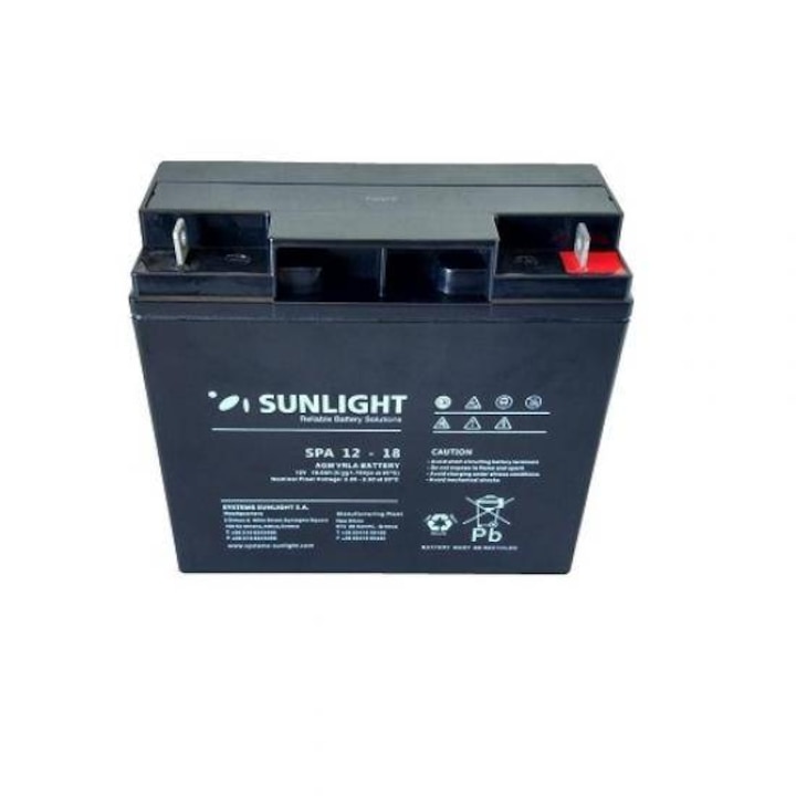 Acumulator Stationar 12V 18Ah Sunlight SPA12-18